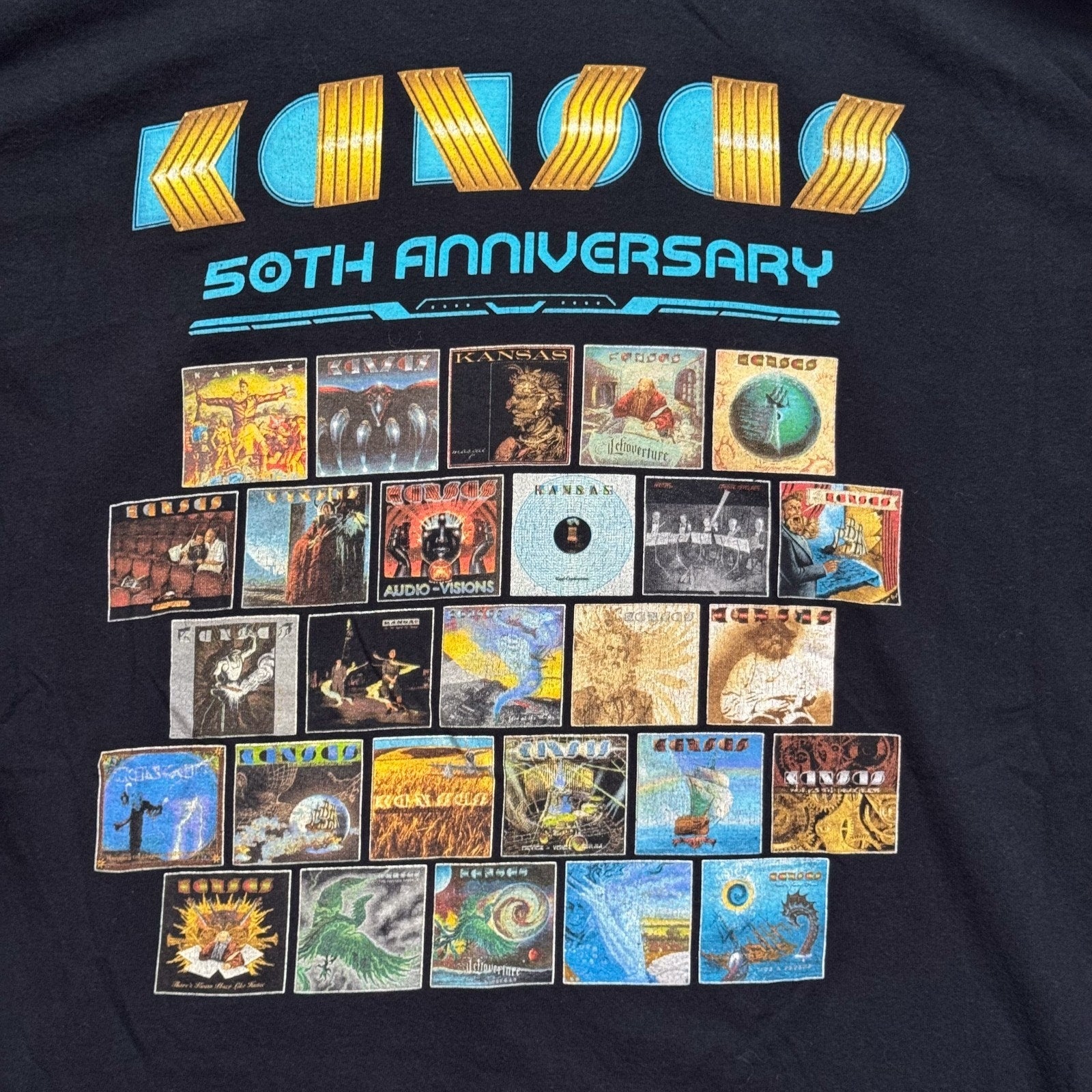 Kansas Band Anniversary T-Shirt Tour 50th Rock 2023 Concert Another Road L