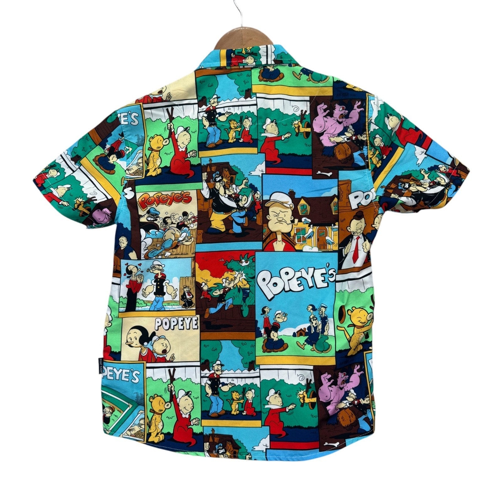 Phat Farm Youth Popeye Olive Oyl Brutus Cartoon Camp Button