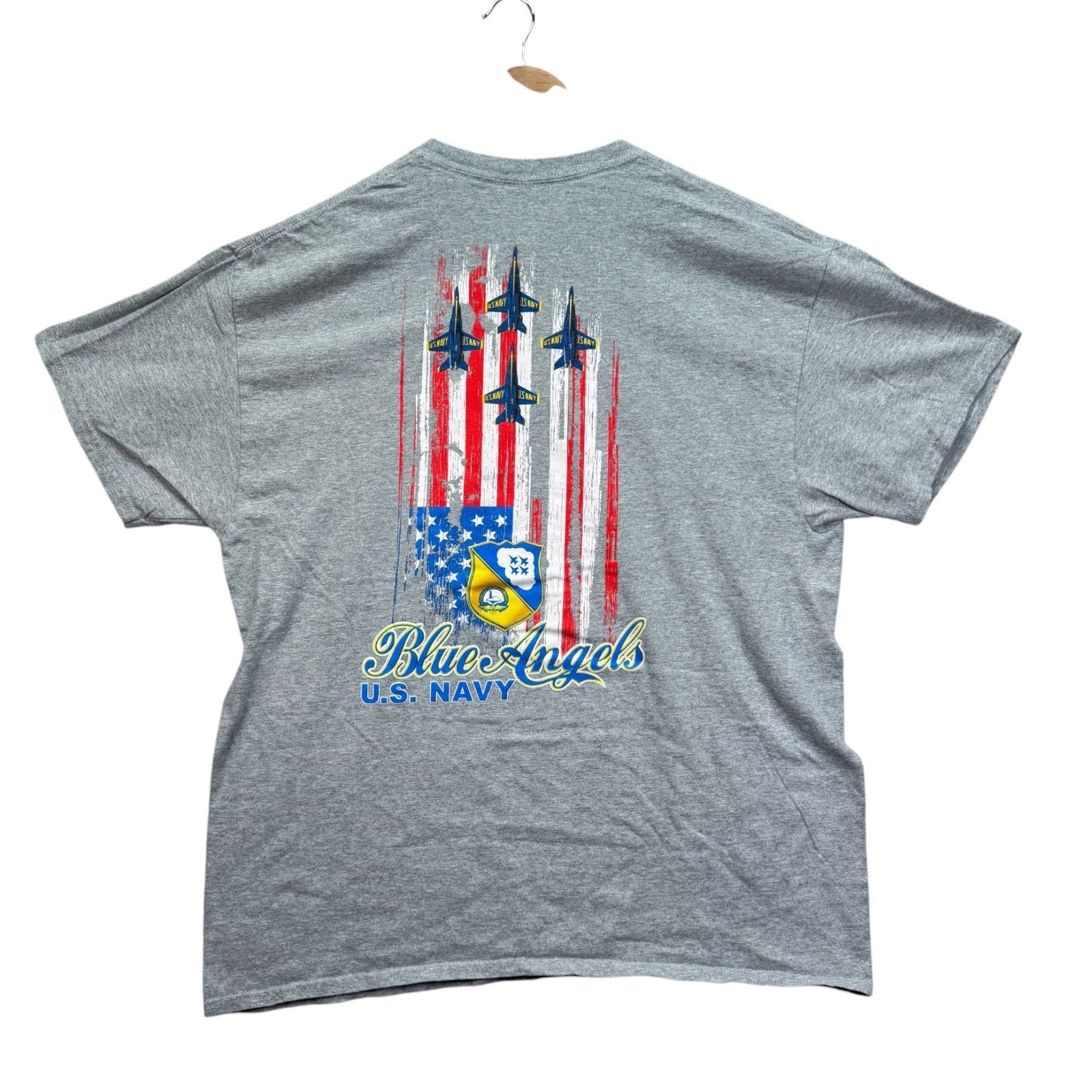 Blue Angels USA Flag Crest Airplane US Navy Military Jets