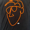 Orange Cassidy Squiggly Face Tee Drawn AEW Pro Wrestling Art