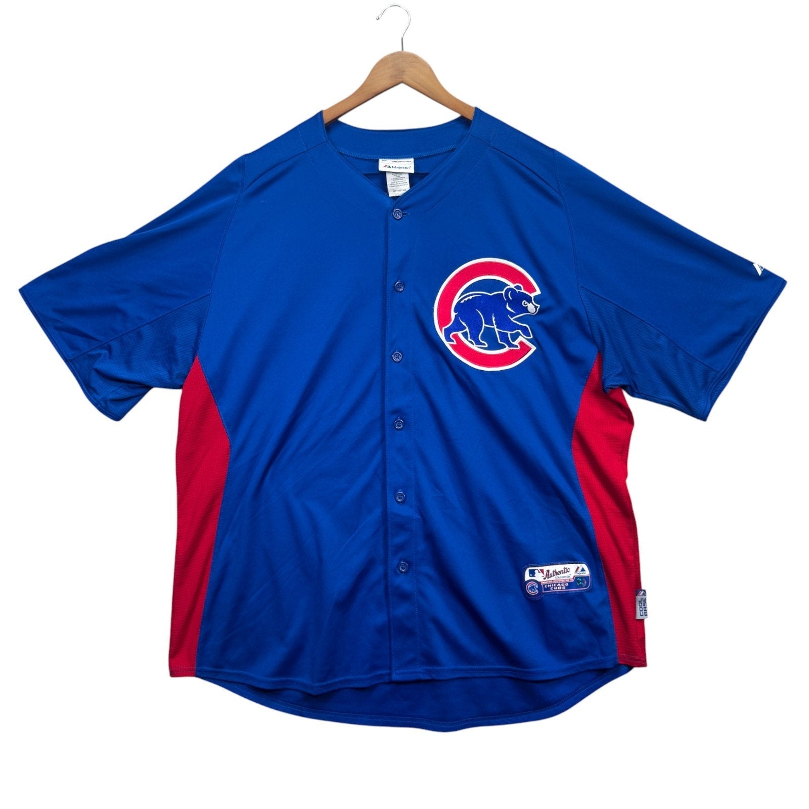 Majestic Chicago Cubs MLB Button Baseball Jersey
