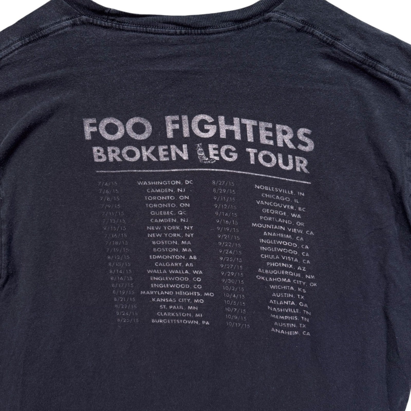 Foo Fighters 2015 Broken Tour Break A Leg Band Dave Grohl