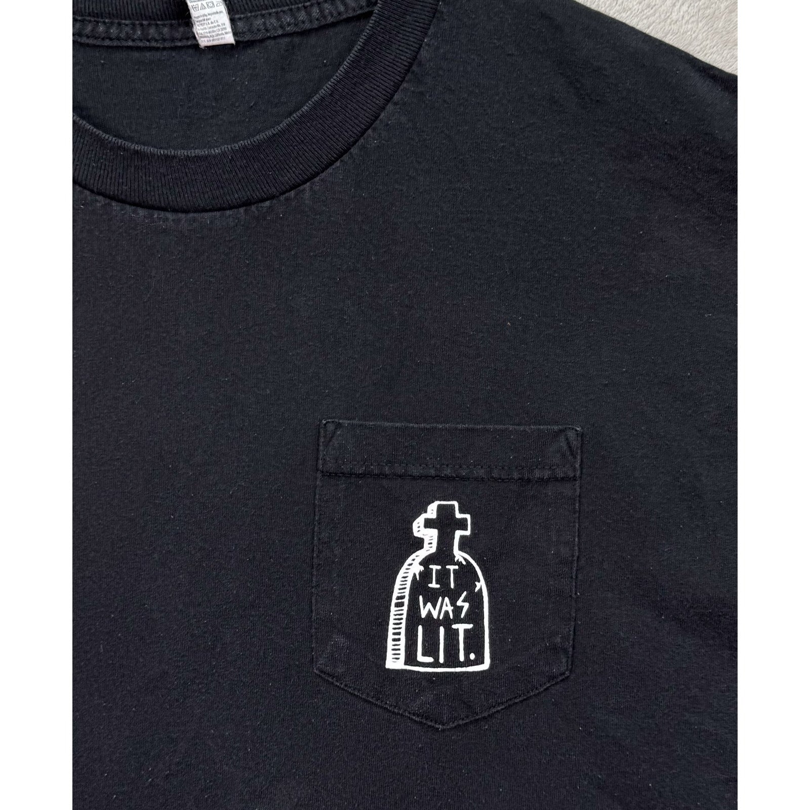 It Was Lit Skateboards Funny Punk Dead Black Grave Hoodlum Art