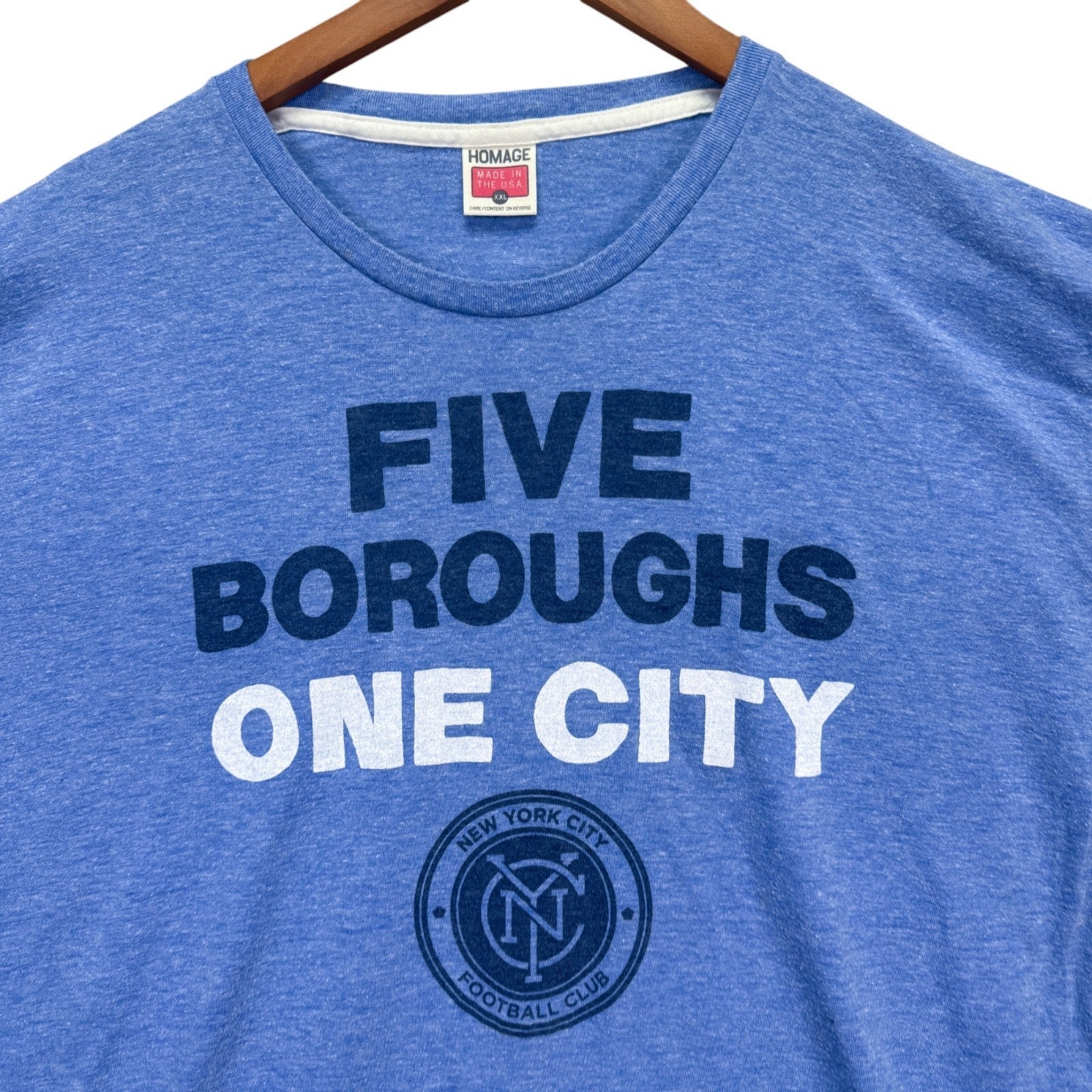 Five Boroughs One City New York Football Club Soccer Sports FC