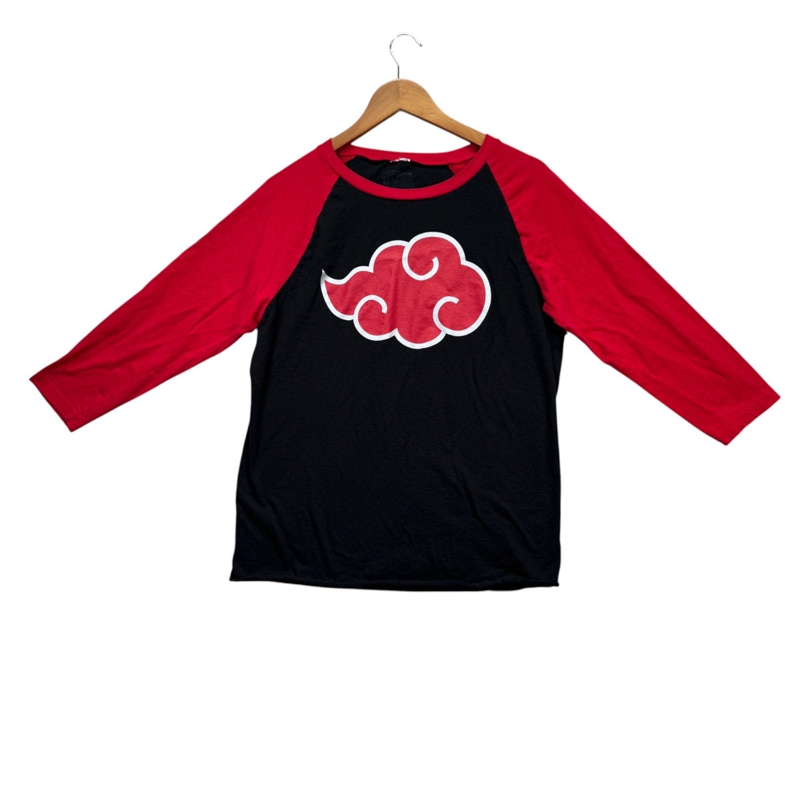 Naruto Shippuden Akatsuki Cloud Symbol Baseball Raglan Anime