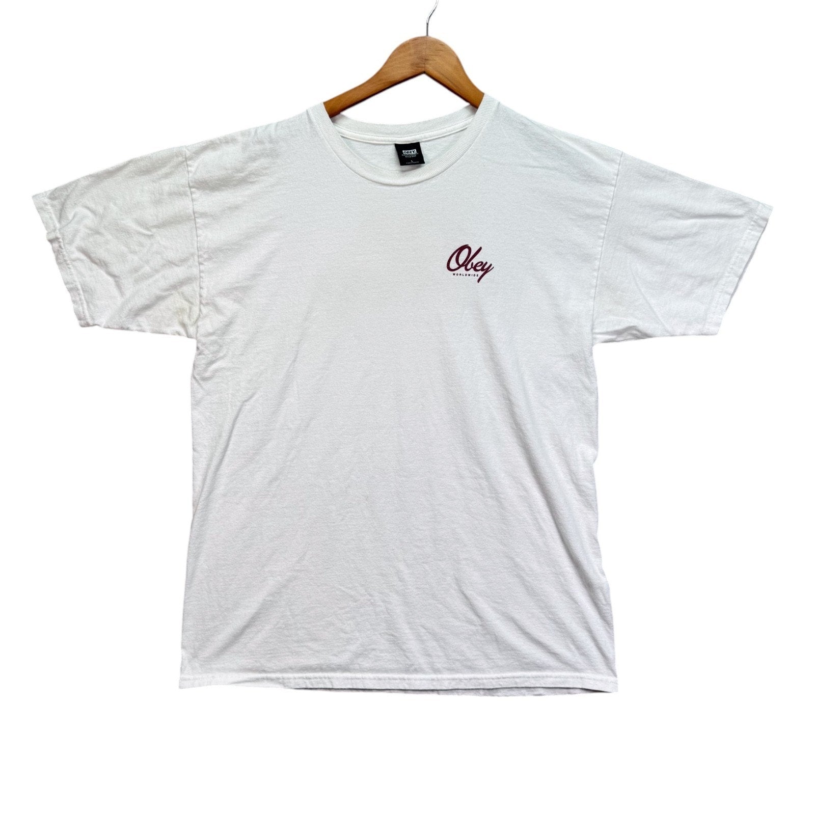 Obey Worldwide Logo Script Quality Dissent Established 1989