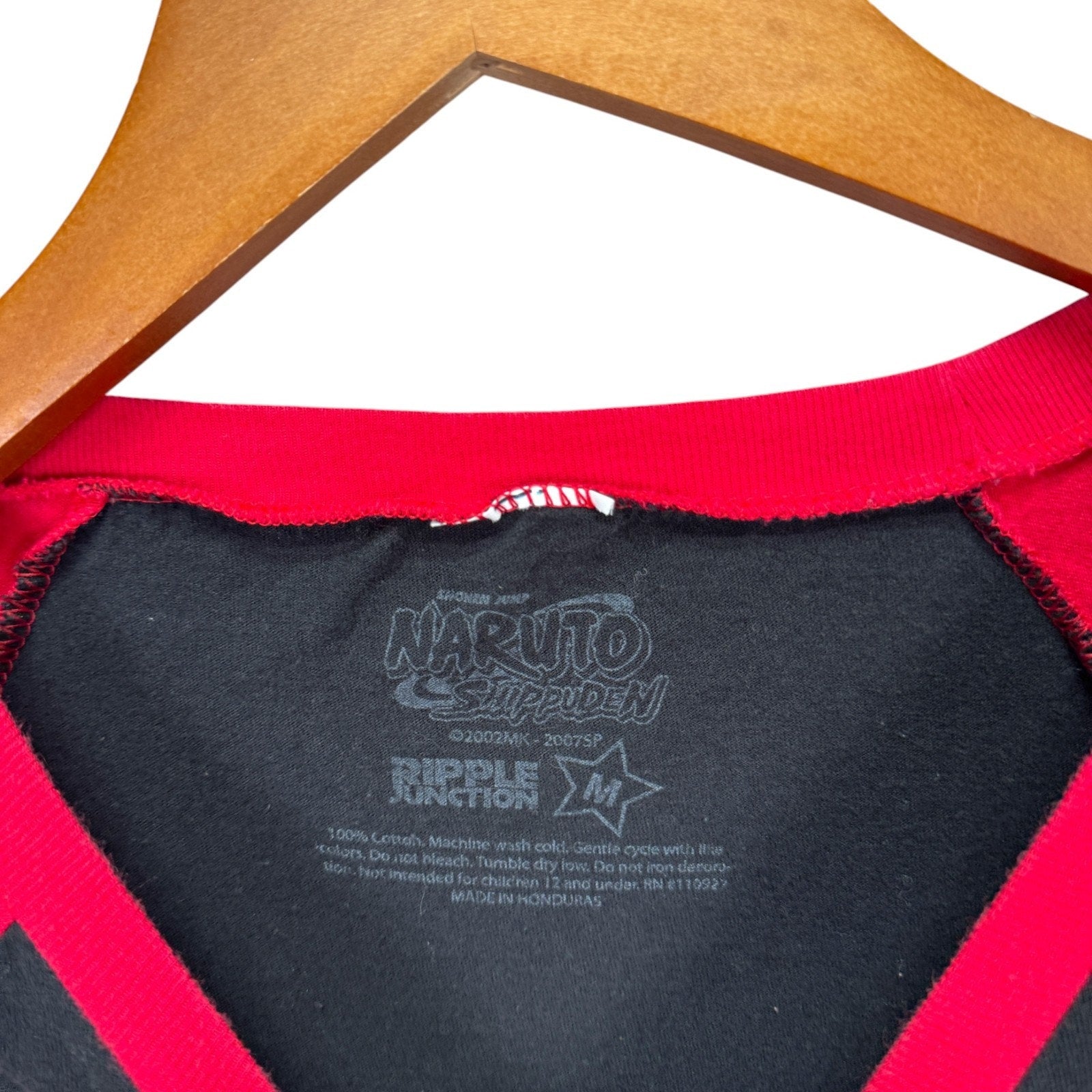 Naruto Shippuden Akatsuki Cloud Symbol Baseball Raglan Anime