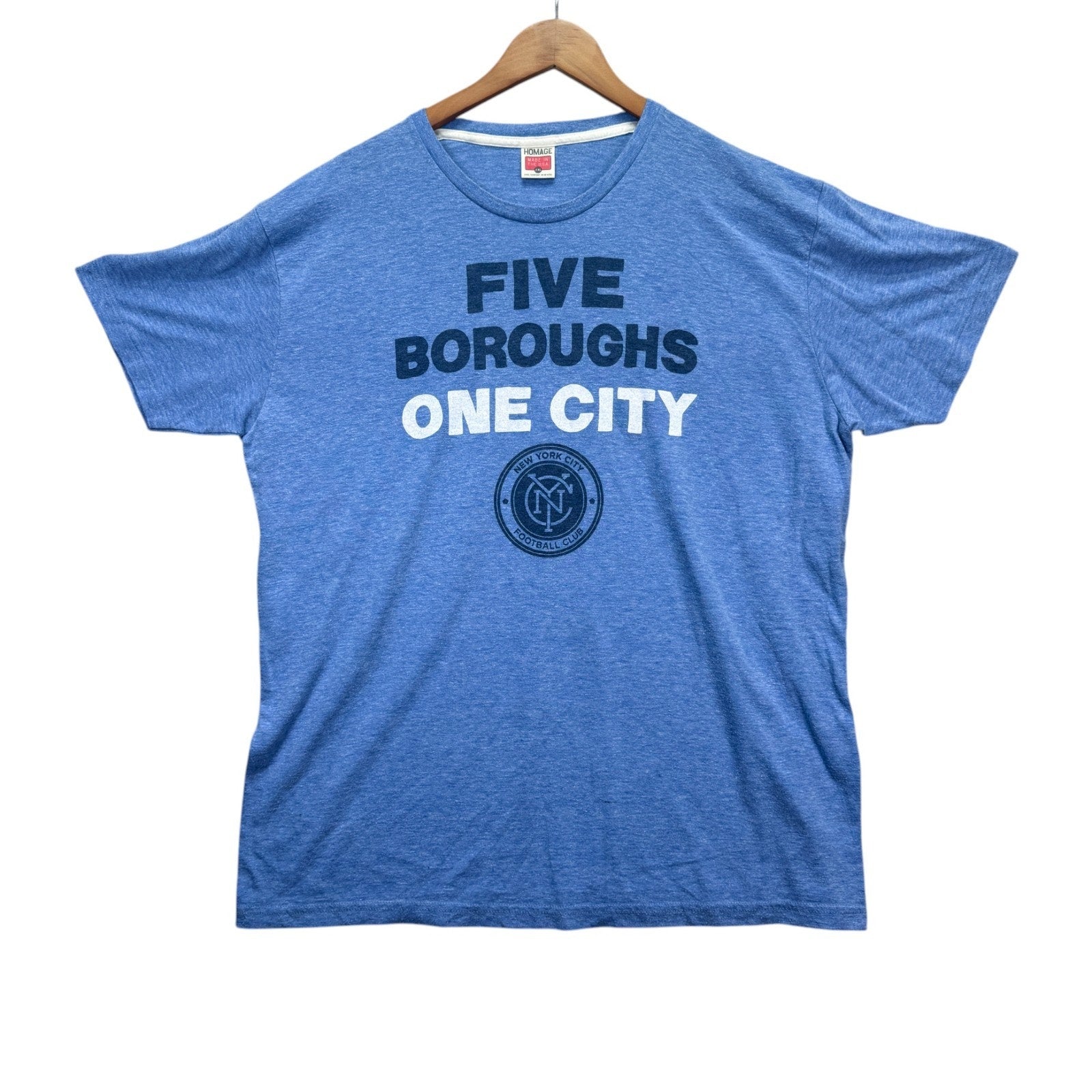 Five Boroughs One City New York Football Club Soccer Sports FC