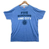 Five Boroughs One City New York Football Club Soccer Sports FC