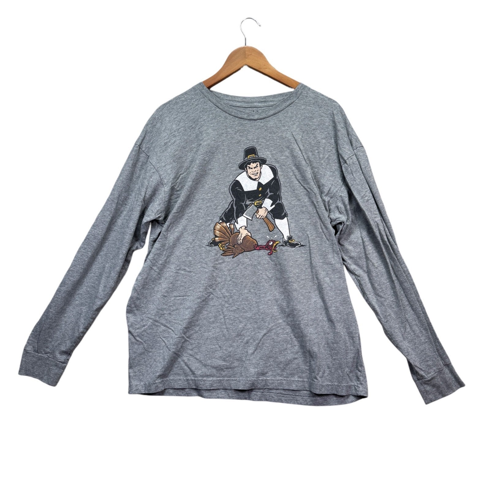 Happy Turkey Day Thanksgiving Pilgrim Turkey Football NFL NCAA