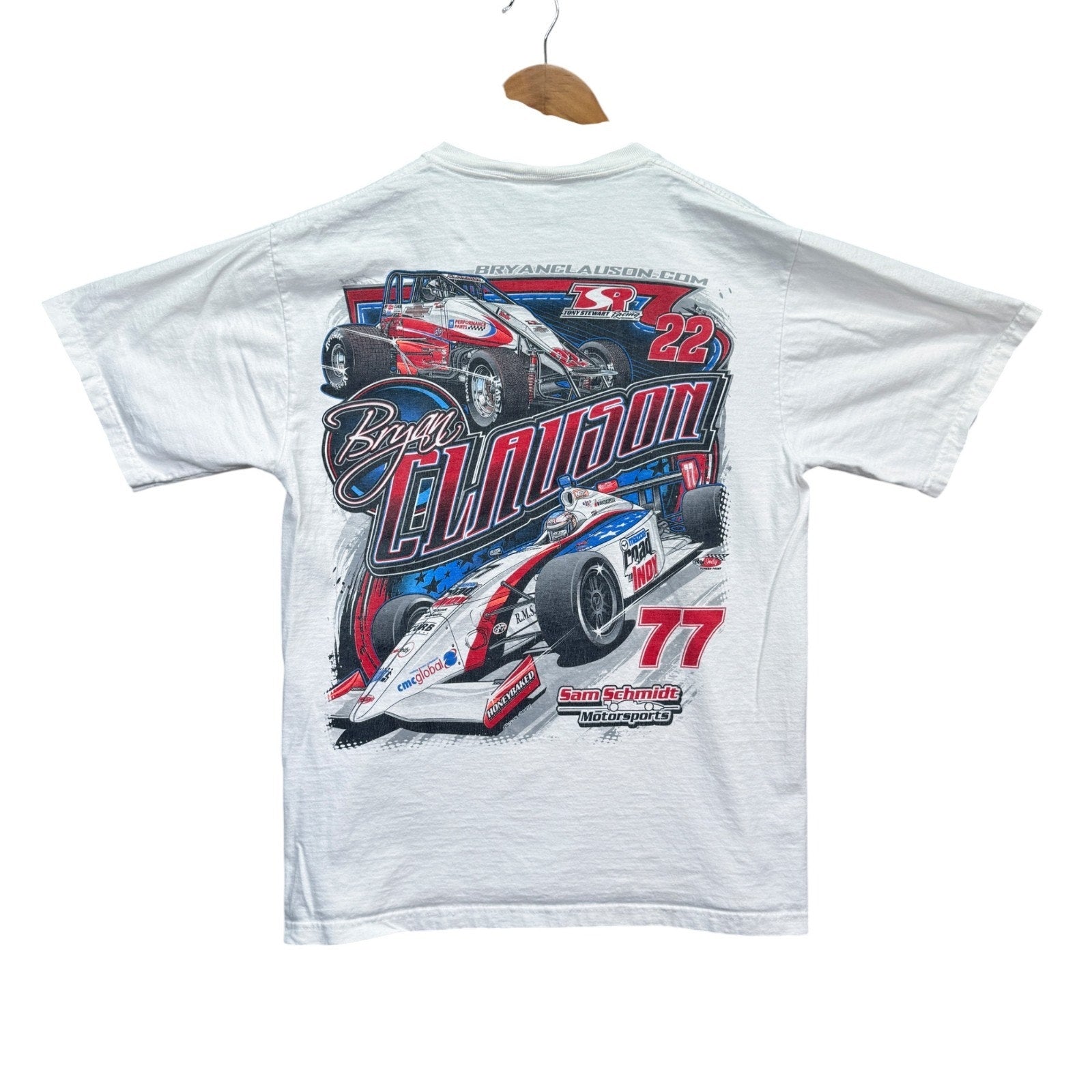Bryan Clauson #77 #22 Schmidt Motorsports USAC Sprint Car Rare T-Shirt Sz M