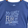 Women's Life Is Good Family Fun In Dysfunctional Funny Crusher T Shirt Tee sz L