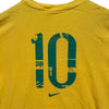 NIKE #10 Brazil National Team CBF Dri Fit Soccer Futbol