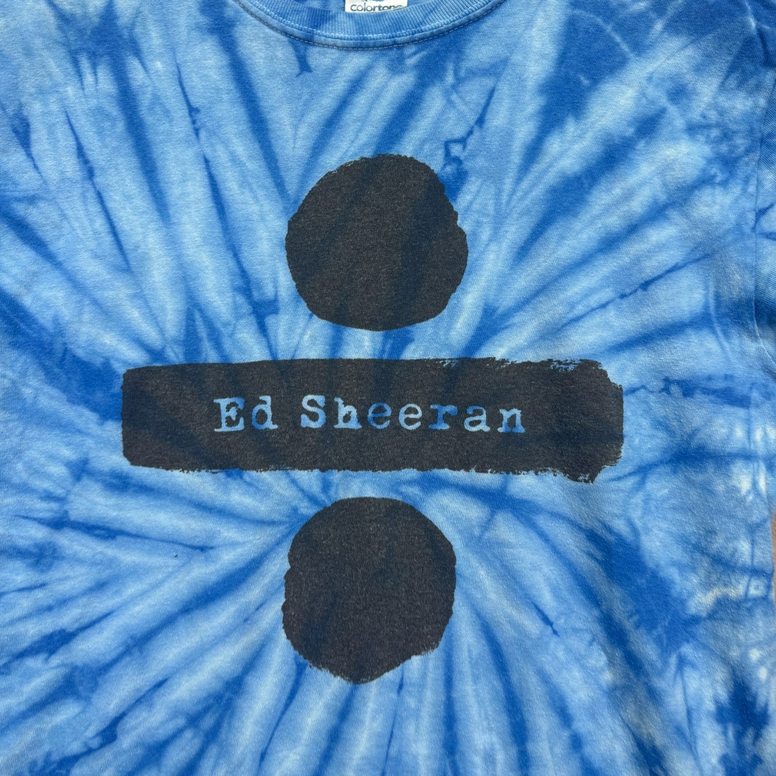 Ed Sheeran Official Merch Band Tie Dye Concert Singer