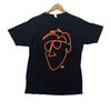 Orange Cassidy Squiggly Face Tee Drawn AEW Pro Wrestling Art