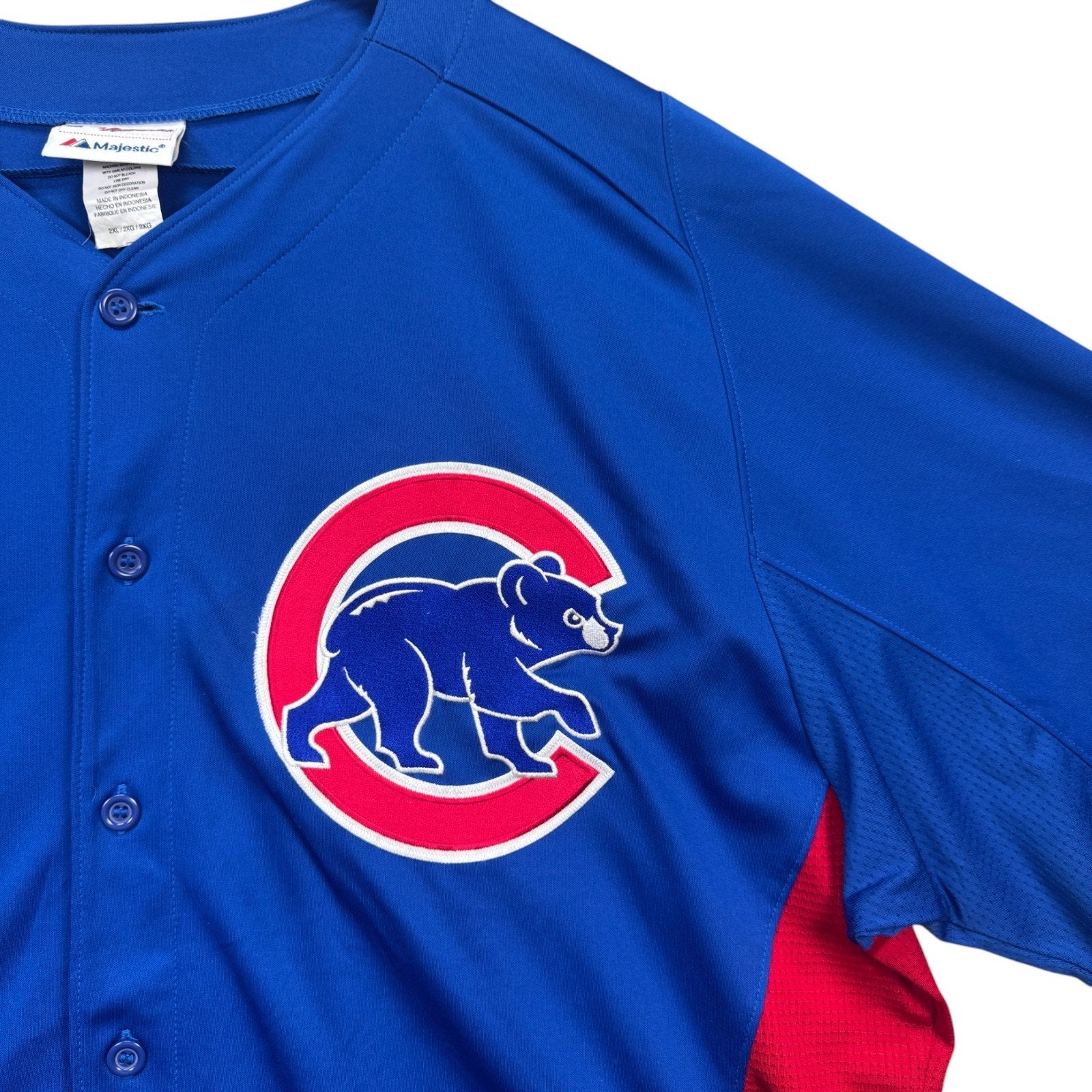Majestic Chicago Cubs MLB Button Baseball Jersey