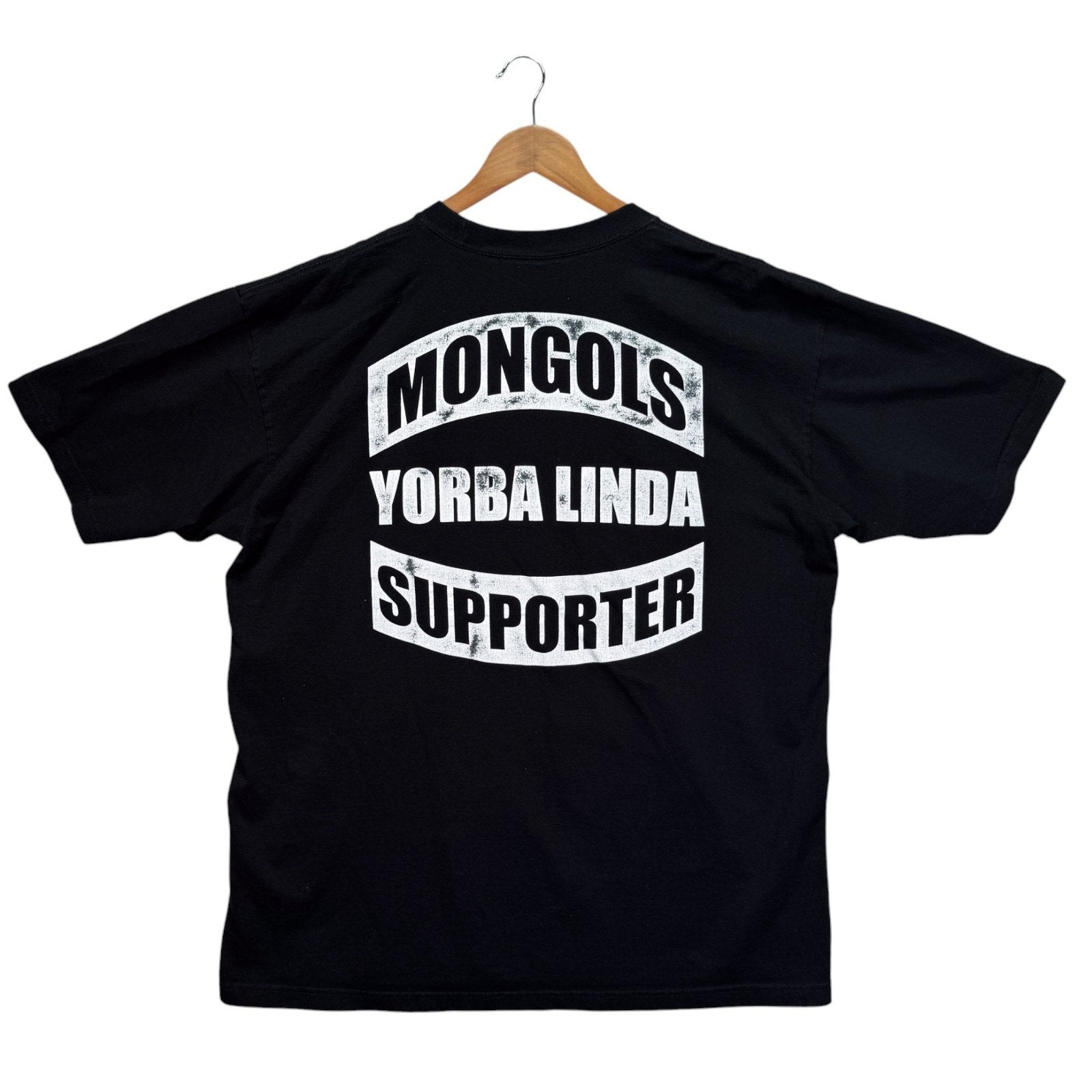 Local MONGOLS MC Biker Motorcycle Club Support Tee Yorba Linda CA