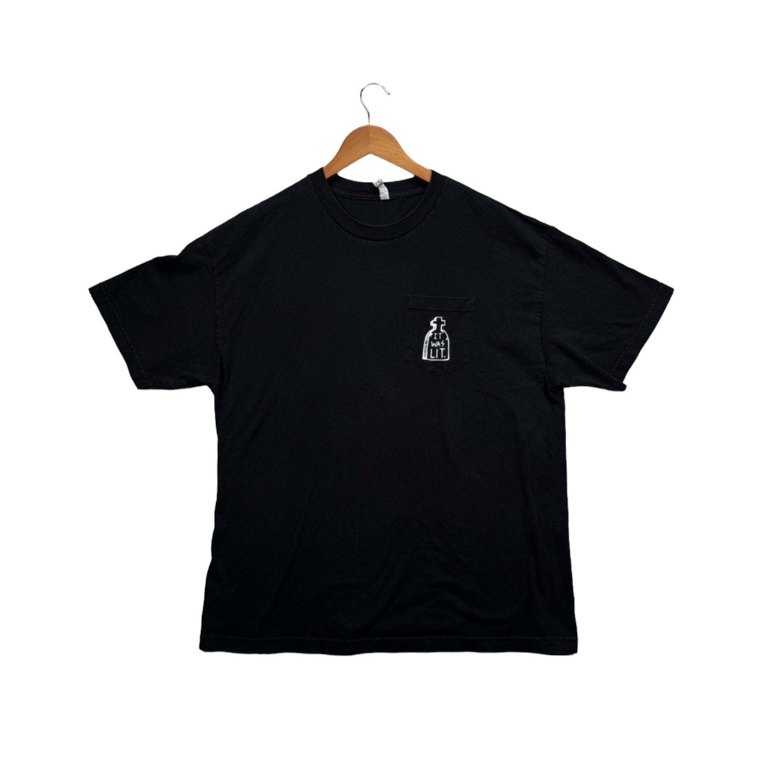 It Was Lit Skateboards Funny Punk Dead Black Grave Hoodlum Art