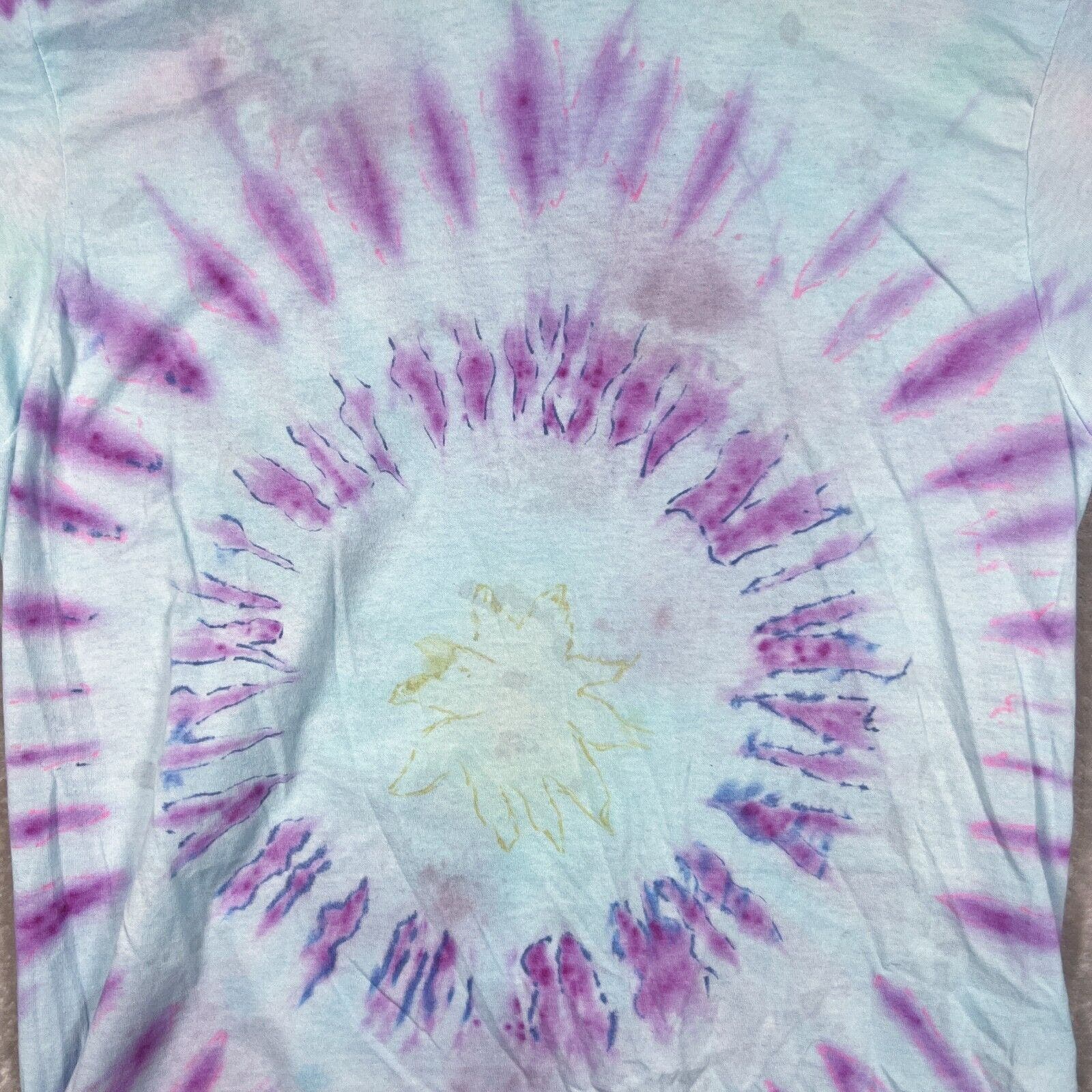 Handmade Tie Dye Sunflower Flower Circles Hippy Fest