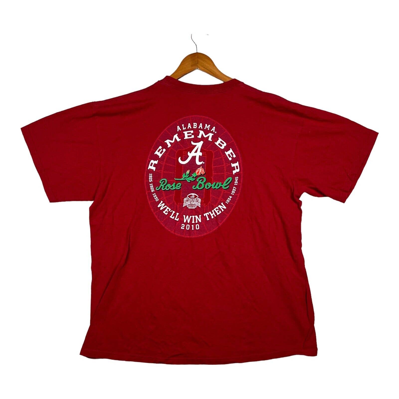 Nike Alabama Crimson Tide Football Fight On Men! Remember Rose Bowl 2010