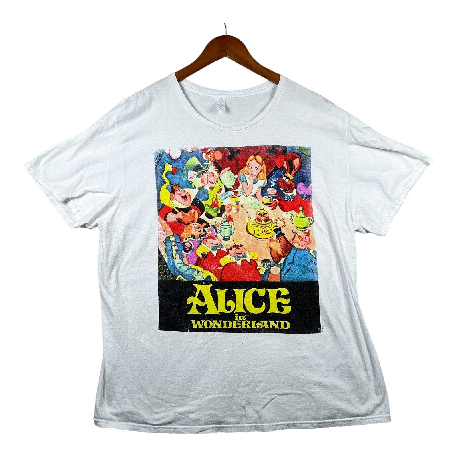 Alice In Wonderland Block Print Tea Party 1950s Movie