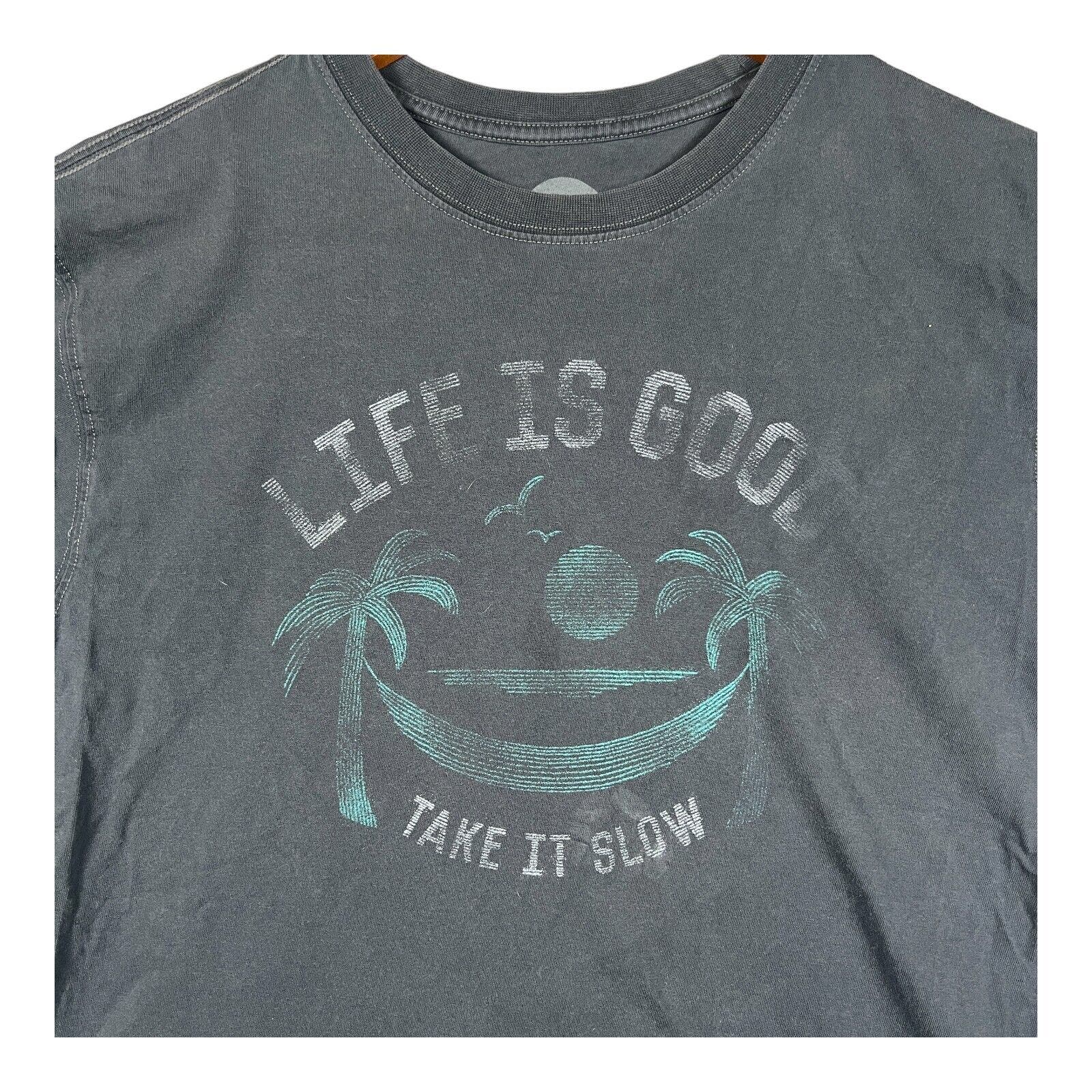 Life Is Good Take It Slow Hammock Beach Palm Trees