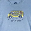 Life Is Good School Bus Horse Cat Dog
