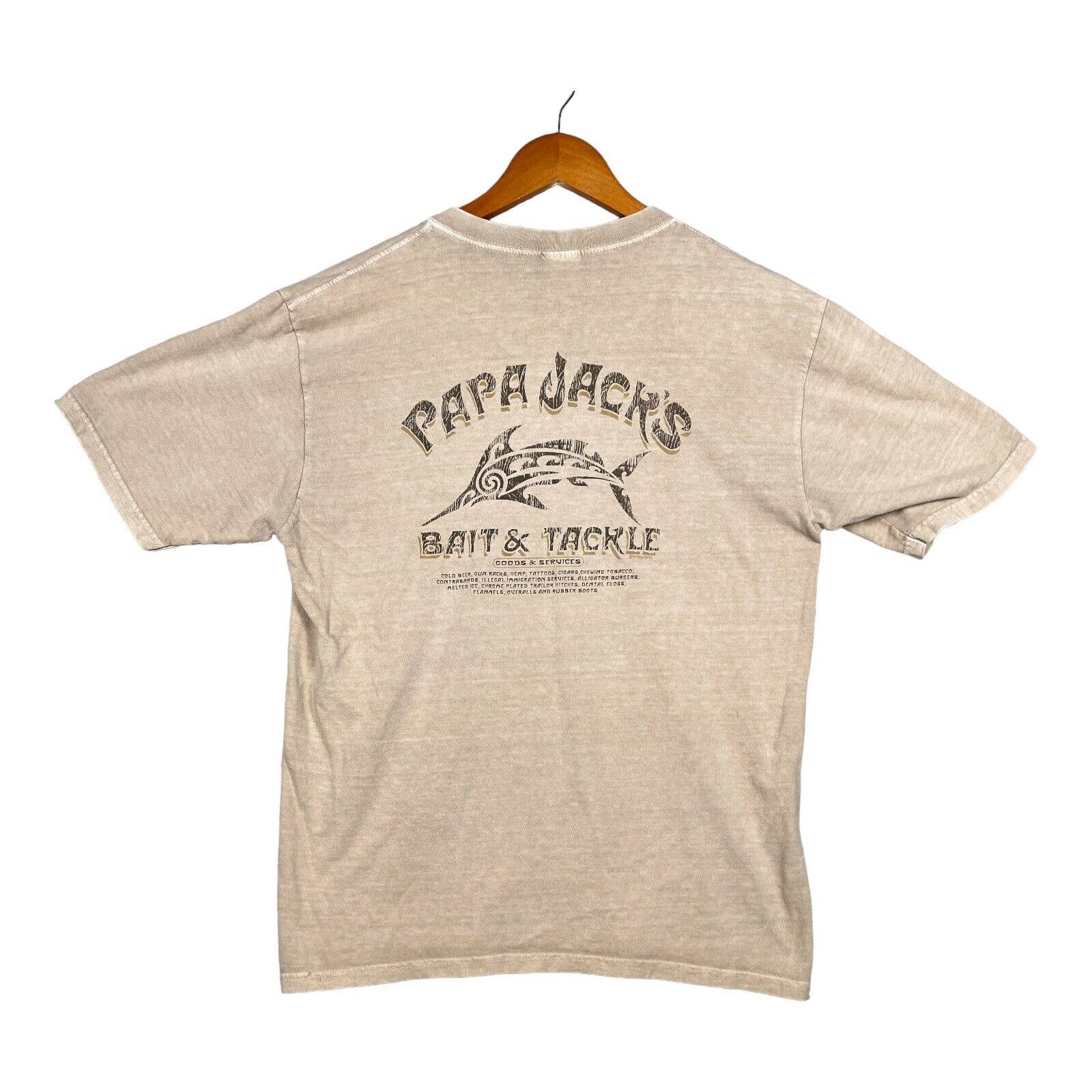 Men's Hawaii Kona Coffee Dyed Las Vegas Papa Jacks Bait & Tackle Fishing