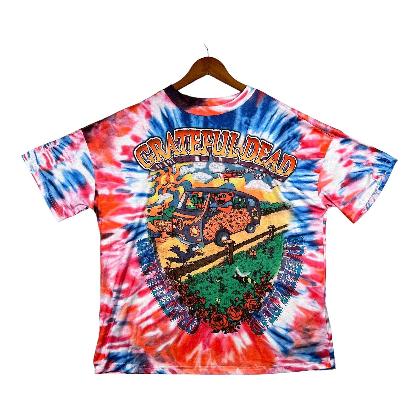 Grateful Dead Tie Dye Dancing Bears Van Bus