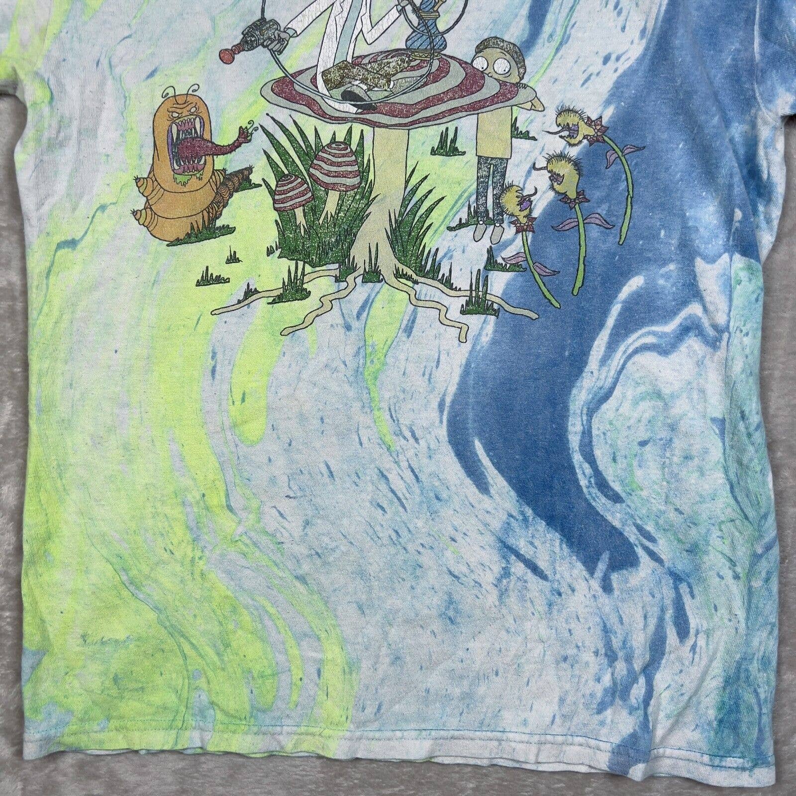 Rick & Morty Mushroom Trippy Smoking Catapillar