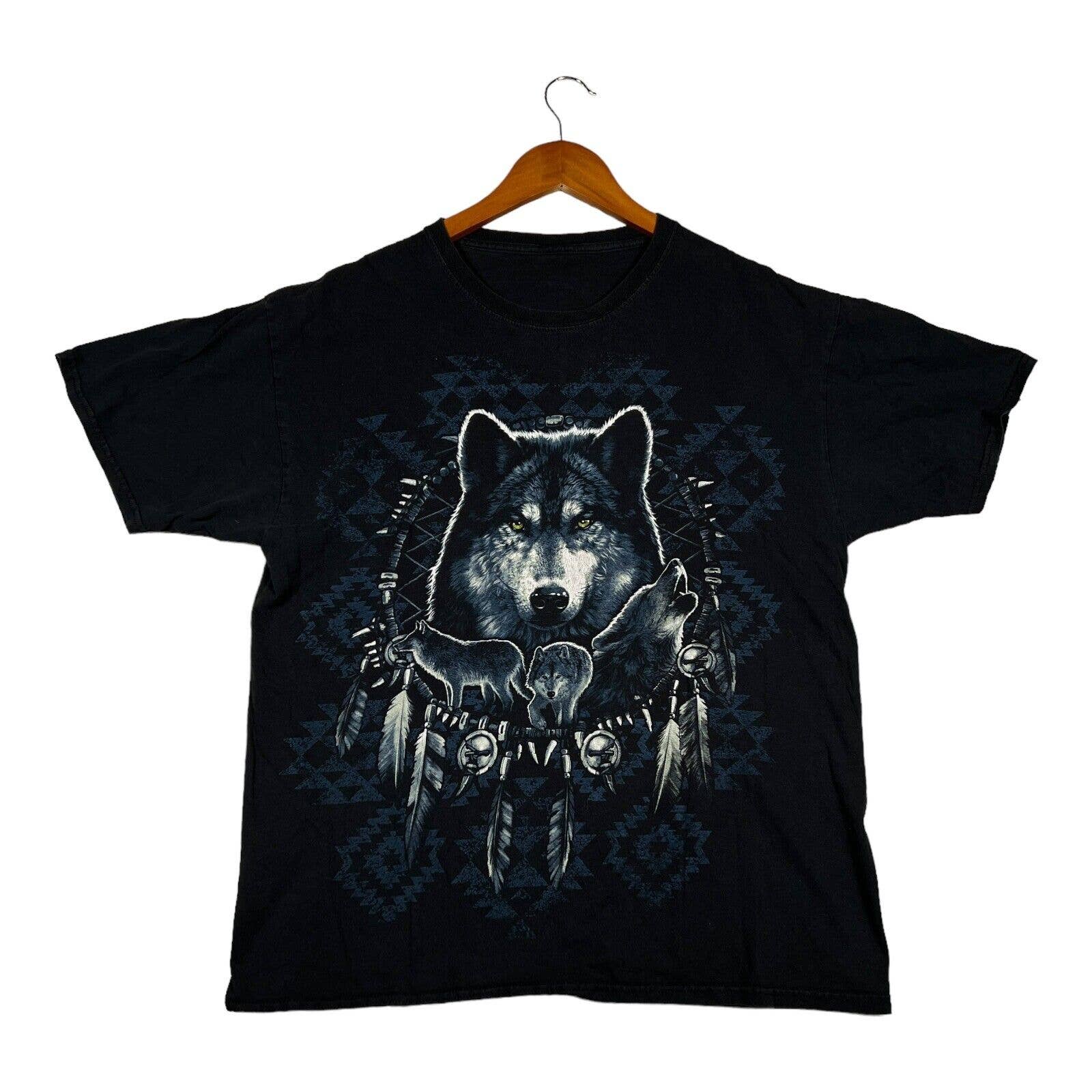 3 Wolves Native American Wolf Dreamcatcher Native Spirit