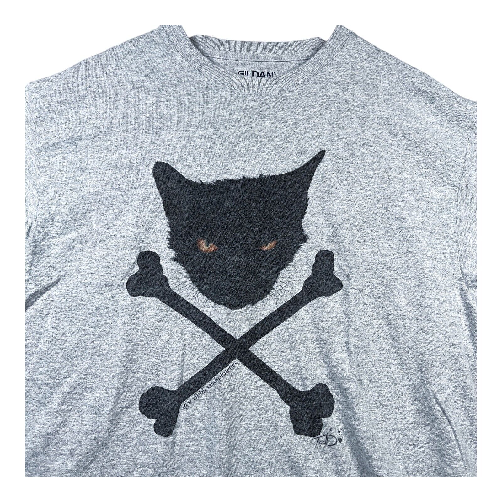 Scribbles And Splotches TodD Frazer Cat Crossbones