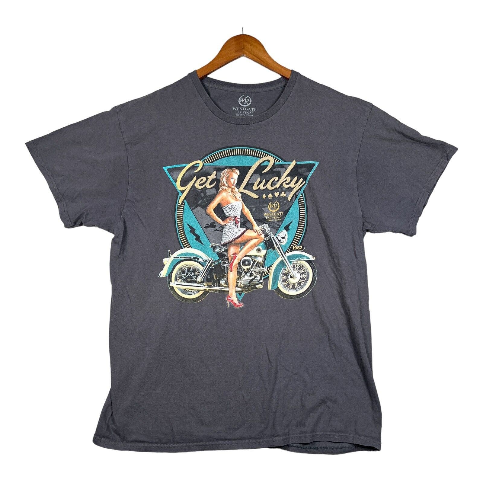 Westgate Last Vegas Resort Casino Get Lucky Biker Cards Gambling Pinup