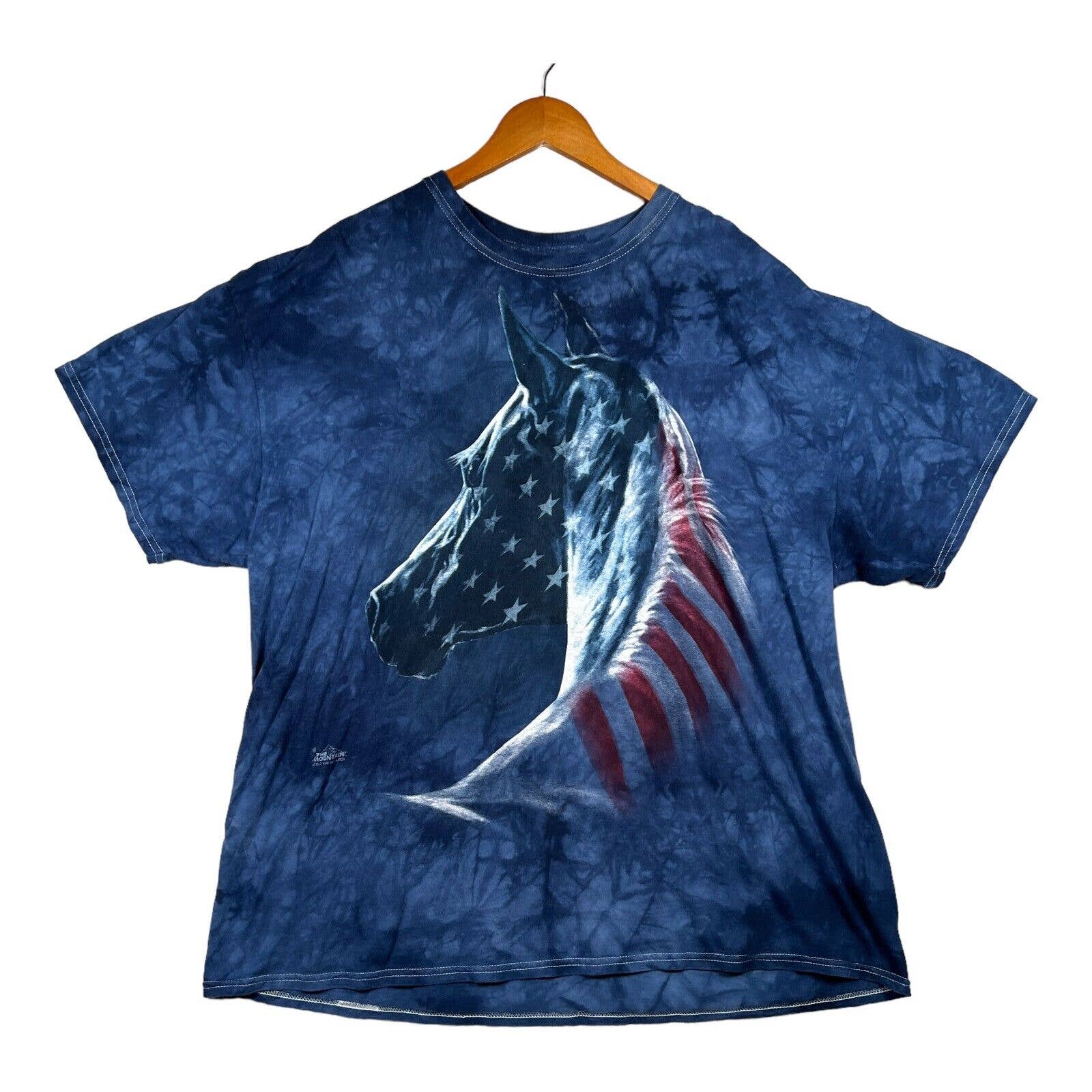 The Mountain American Flag Horse