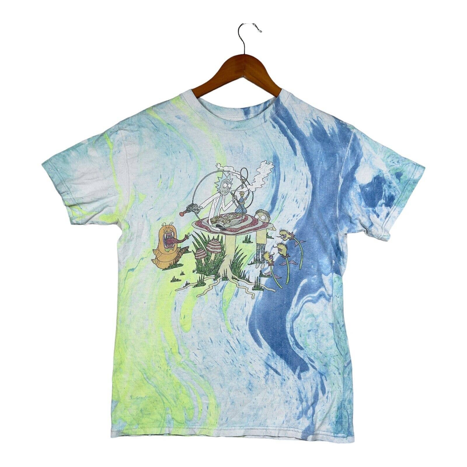 Rick & Morty Mushroom Trippy Smoking Catapillar