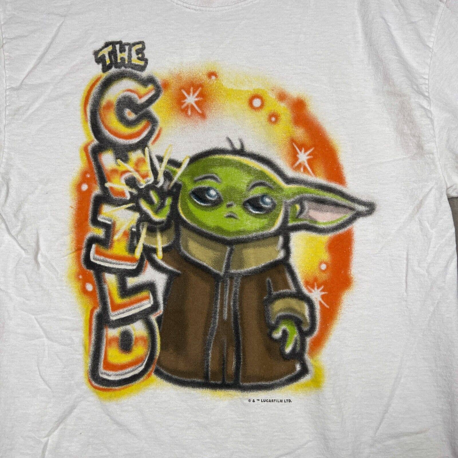 Star Wars The Mandalorian The Child Grogu"Airbrush Style Baby Yoda