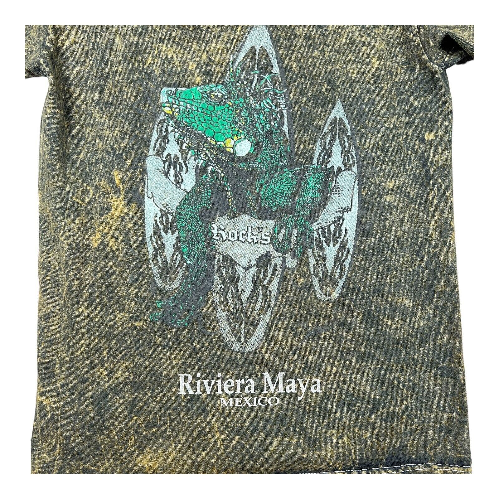 Cancun Riviera Maya Acid Wash Lizard Iguana Surfboards