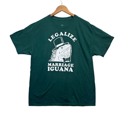 Cannabis Marijuana Legalize Marriage Iguana 90s Funny