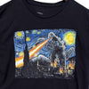 Godzilla Van Gogh Starry Night Shirt Movie Japan