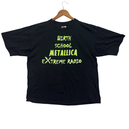 90'S Vintage Tee Mandatory Metallica Birth School 104.1 Metal Rock Radio