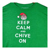 Chive Santa Hat Crown Christmas Hat Keep Calm And Chive On
