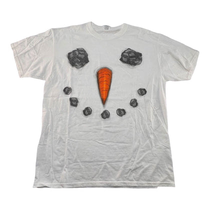 Christmas Frosty Snowman Face Carrot Nose Winter Funny