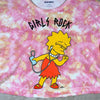 The Simpsons Lisa Fox Punk Girls Rock Crop Tie Dye