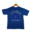 Bravado Metallica Ride The Lightning 90s Rock Men's T-Shirt Heather Blue M